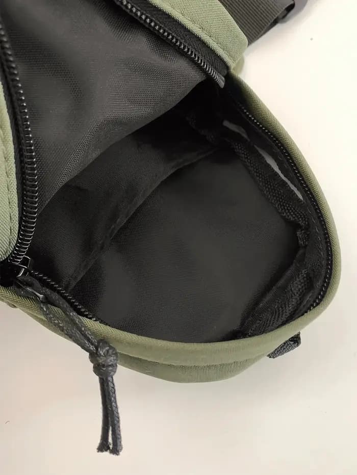 Mini sac de poitrine contrasté à la mode pour hommes