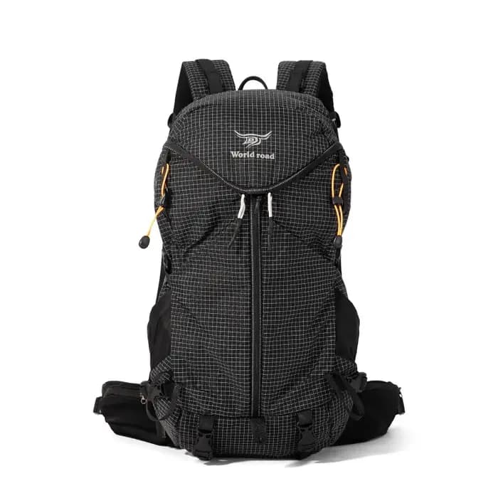 Sac à dos léger en nylon de grande taille avec fermeture éclair