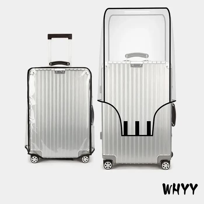 Protecteurs de couverture de valise en PVC Transparent