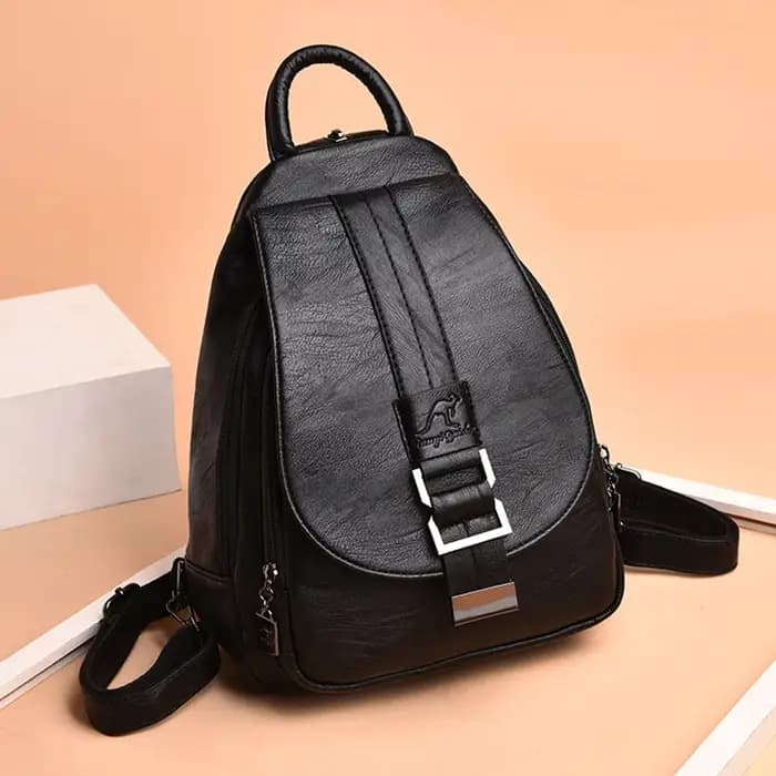 Mode en cuir souple femmes sac à dos de haute qualité Durable femme voyage sac à dos fermeture éclair bandoulière