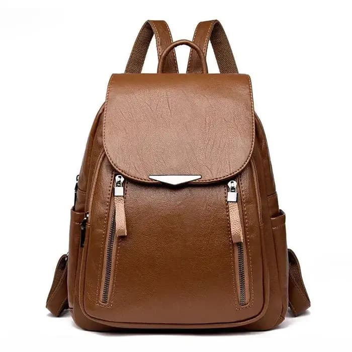 Grand Sac à Dos de Voyage en Cuir PU pour Femme Cartable pour Fille