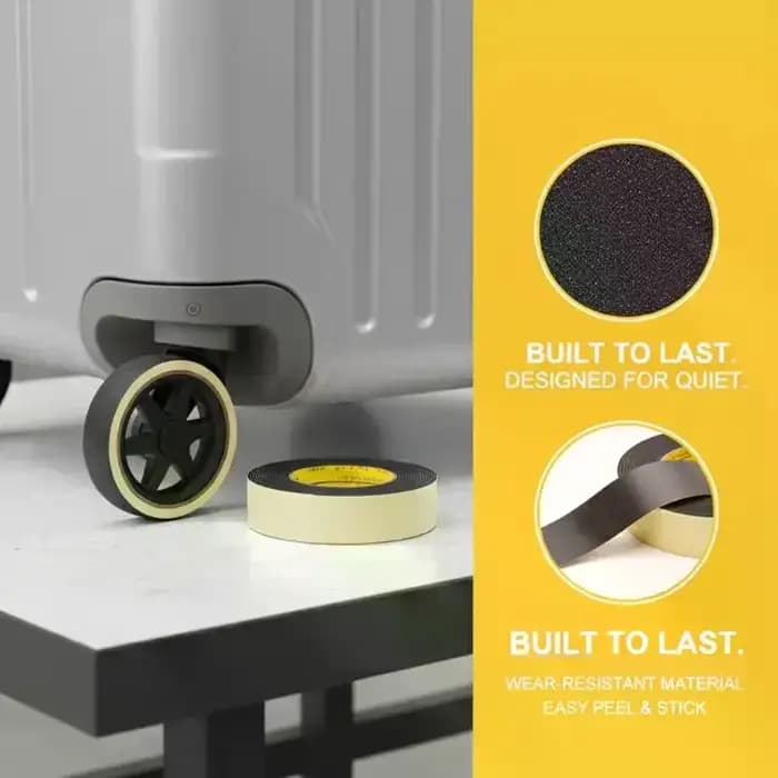 Autocollants silencieux pour roulettes de bagages : réduction du bruit et protection résistante à l'usure pour valises