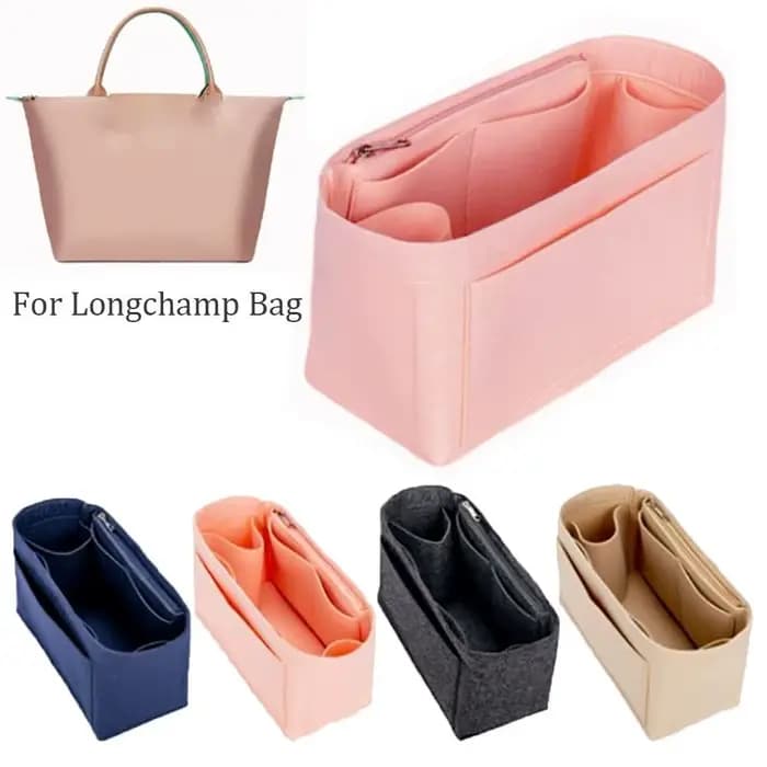 Organisateur de sac à main en feutre pour sac Longchamp
