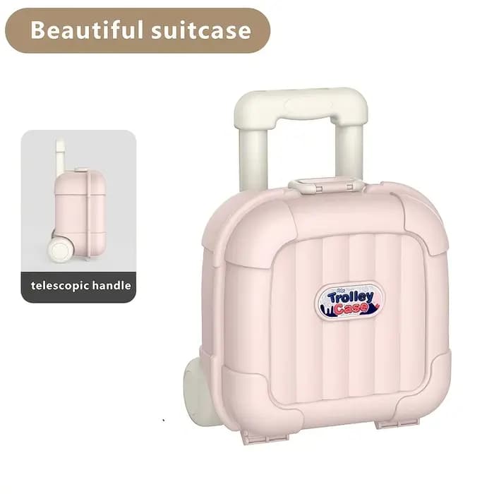 Valise compacte et mignonne, design gain de place, roues universelles, portable, pour amis, proches,