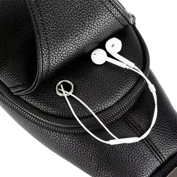 Sac de poitrine en cuir pour hommes