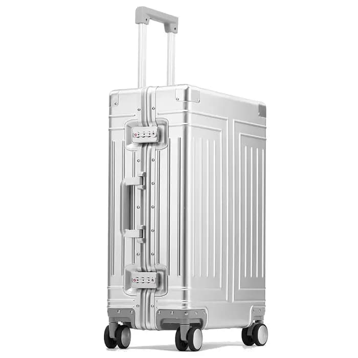 Valise de Voyage en Alliage d'Aluminium-Magnésium, Bagage à Roulettes, 20/100% Pouces, Cabine à Main