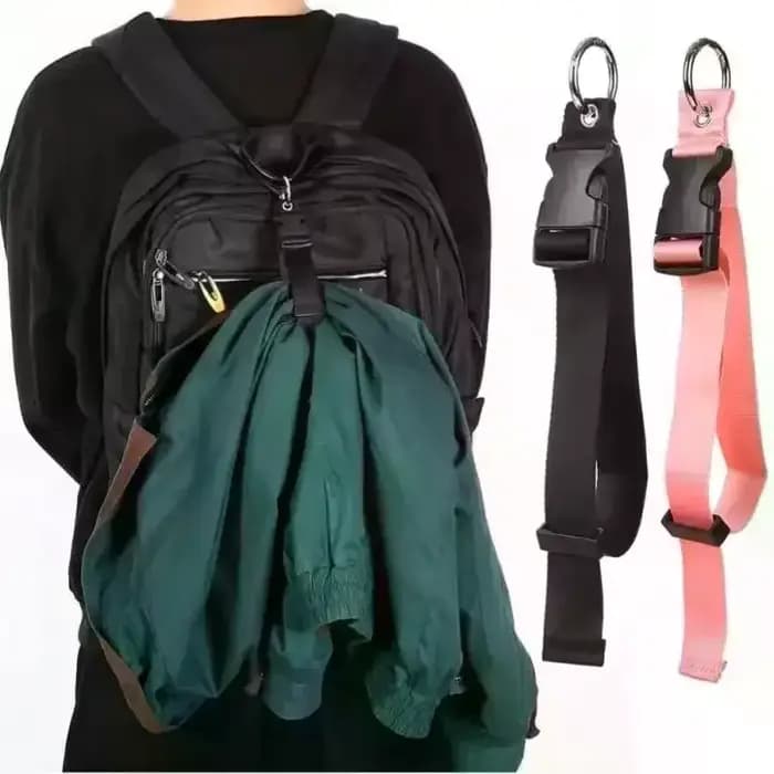 Ensemble de sangles de bagages réglables (1/2 pièces) : ceinture externe pour sac à dos avec boucle à dégagement rapide - Fixe les vestes et l'équipement pendant les voyages