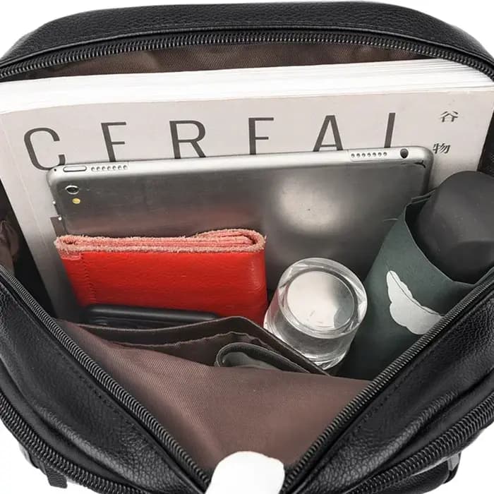 Femmes grande capacité sac à dos de haute qualité en cuir Vintage sacs