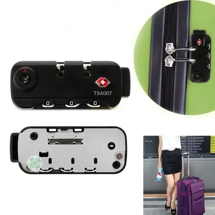 TSA-Cadenas Sécurisé à 3 Chiffres pour Bagages et Valise, Serrure à Code de Voyage, Livraison Directe