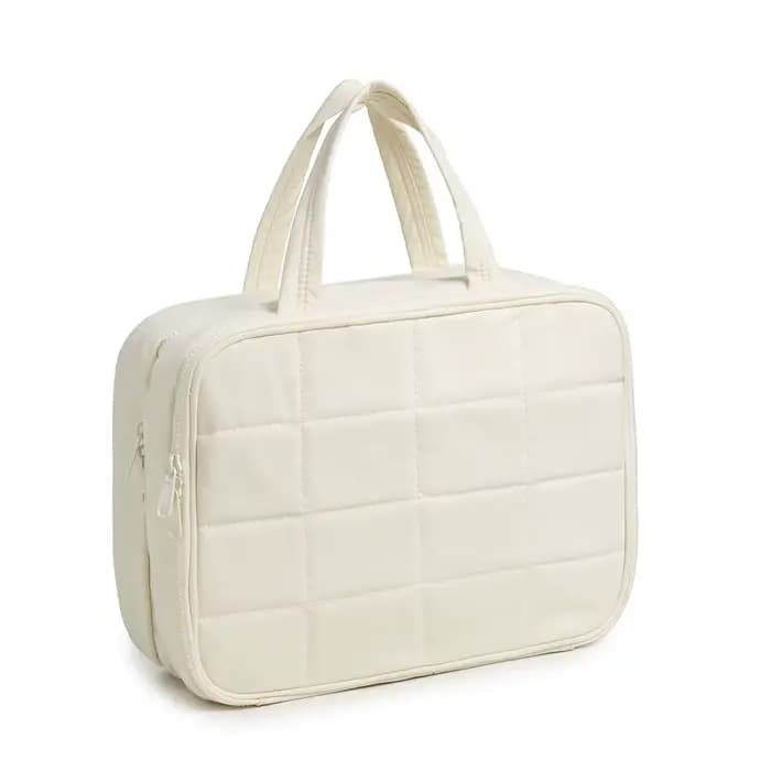 Trousse de toilette, pochette de rangement portable à suspendre avec crochet