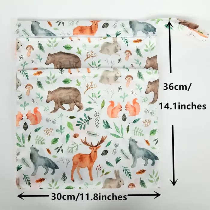 Sigzagor – sac sec et humide avec deux fermetures éclair pour couches de bébé