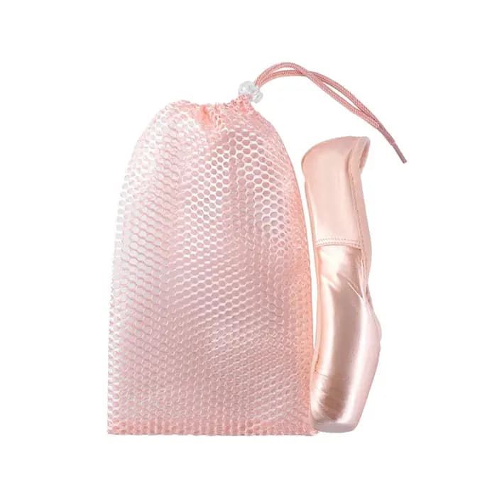 Sac de danse à cordon de serrage, couleur bleu champagne, pour filles, sacs pour chaussures de point