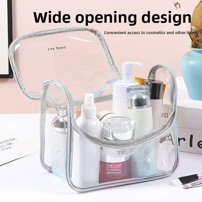 Sac à cosmétiques transparent en PVC