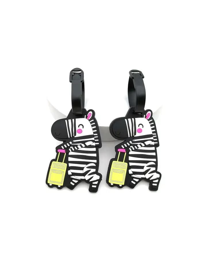 Étiquette de bagage en forme d'animal mignon, 1 pièce, étiquette d'aéroport, contrôle de prévention
