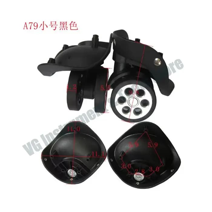 1 paire de roulettes de rechange pour valise A79