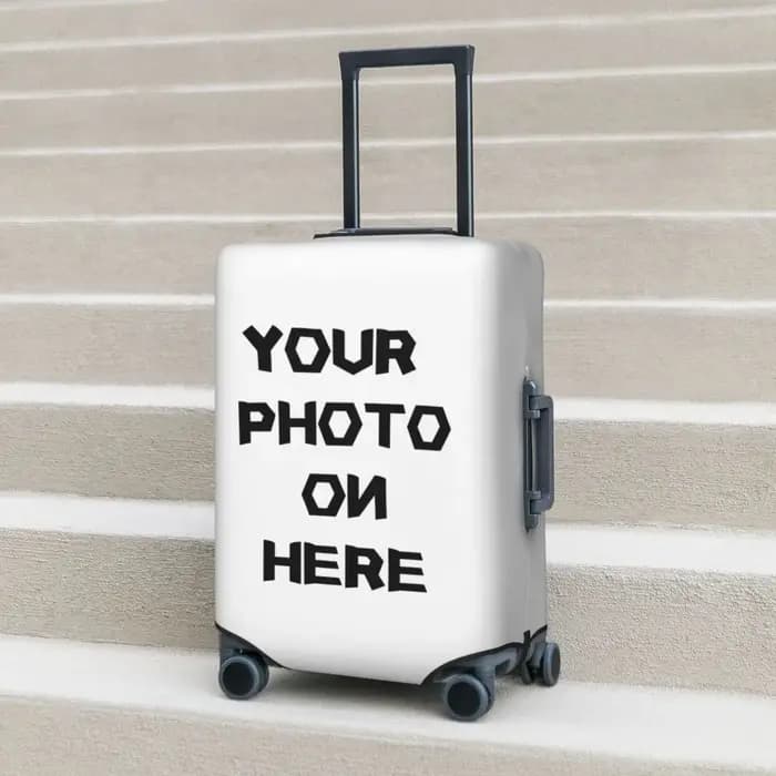 Housse de valise personnalisée, protection élastique pour bagages d'affaires et de vacances
