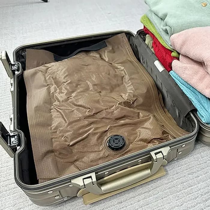 Sacs de rangement sous vide de grande capacité, sacs d'emballage de voyage enroulables à main étanches, valise hermétique anti-poussière, Cube pour vêtements