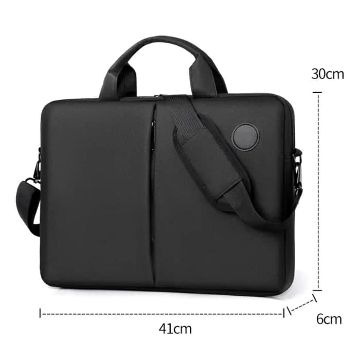 Sac noir pour hommes – Sac à main d'affaires portable à bandoulière