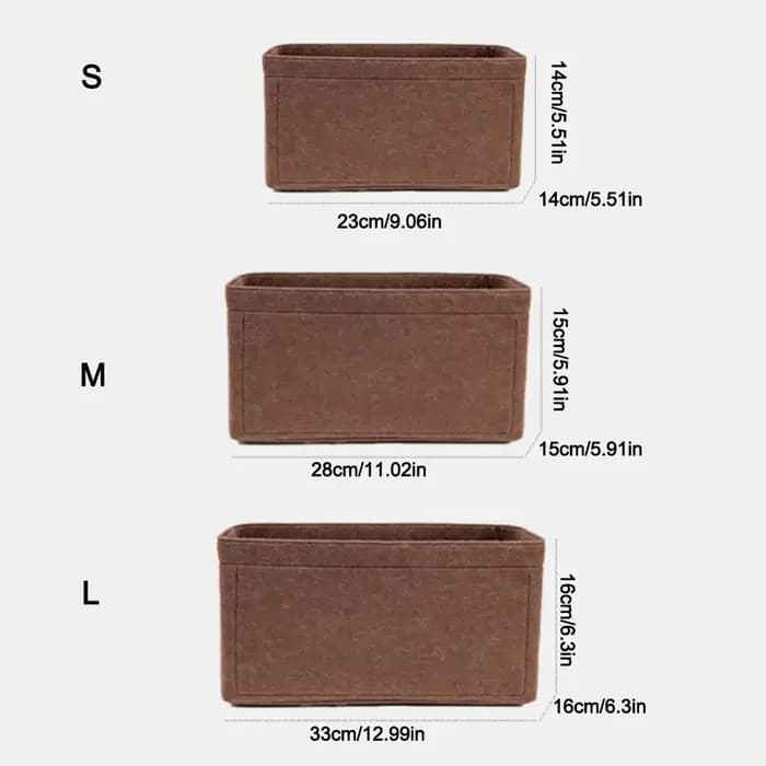 Nouveau organisateur de sac à main en feutre pour LV Speedy25/30/35/sac pour femme sac de rangement de grande capacité