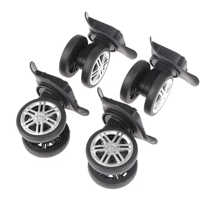 2 Paires de Roues de Remplacement pour Valise à Roulettes