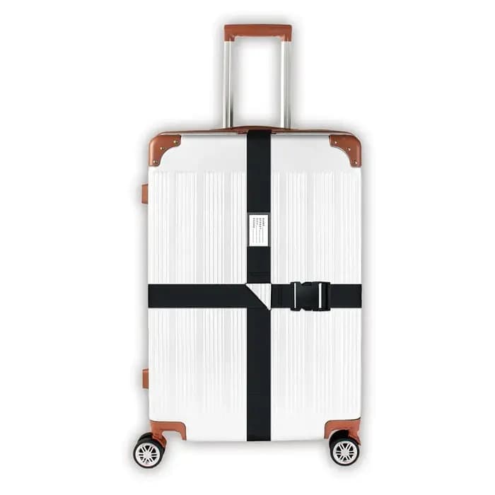Sangles de valise arc-en-ciel avec étiquette nominative