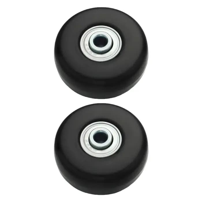 1 paire de roues de remplacement pour valise avec roulements métalliques, axes et vis, kit de répara