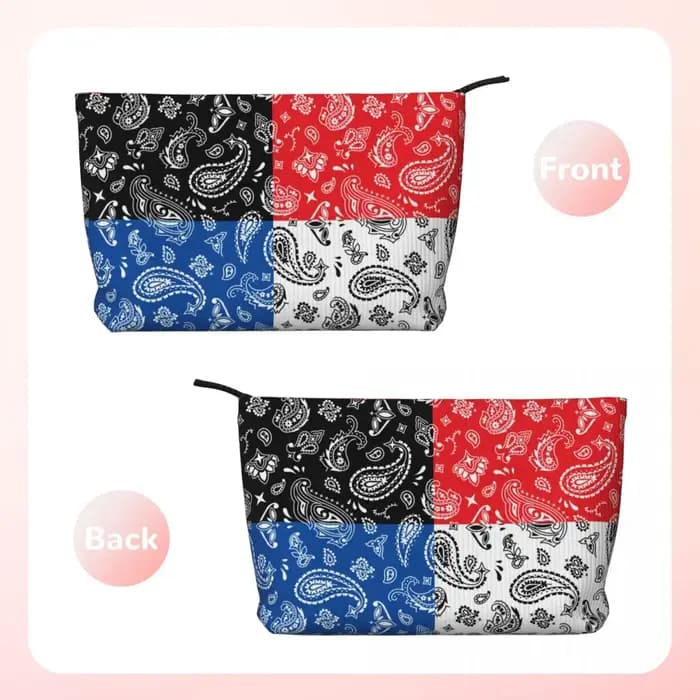Sac cosmétique personnalisé de style ethnique bohème