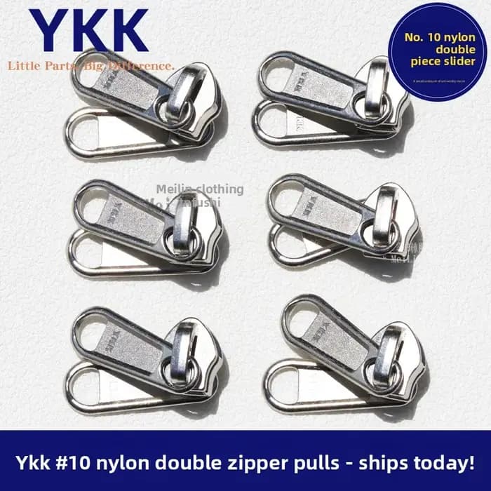 30 pièces – Curseurs à double languette YKK – Fabricant Spot – Réf. 5