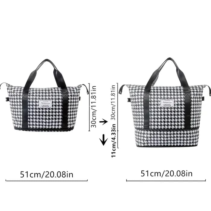 Sac de voyage à main à motif imprimé tendance