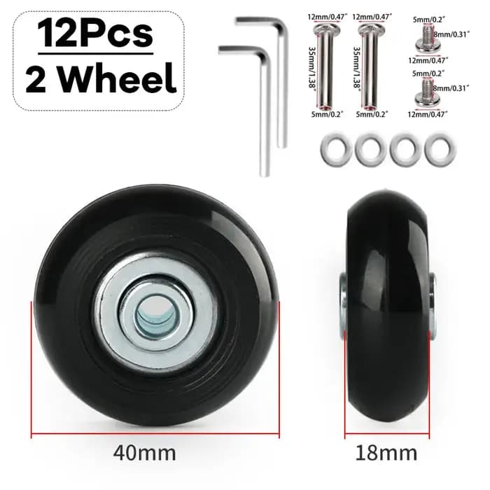 Kit de réparation de pièces de valise