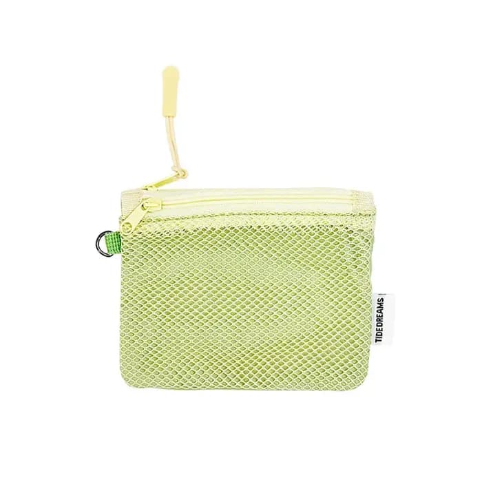 Sac de rangement de maquillage de voyage Portable Simple, sac en maille à fermeture éclair Double co
