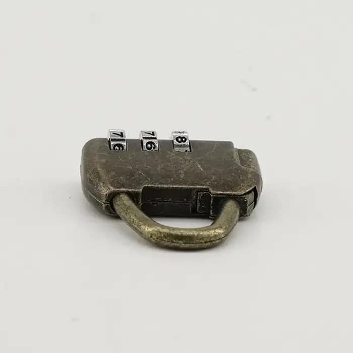 Cadenas à combinaison réinitialisable vintage pour valise
