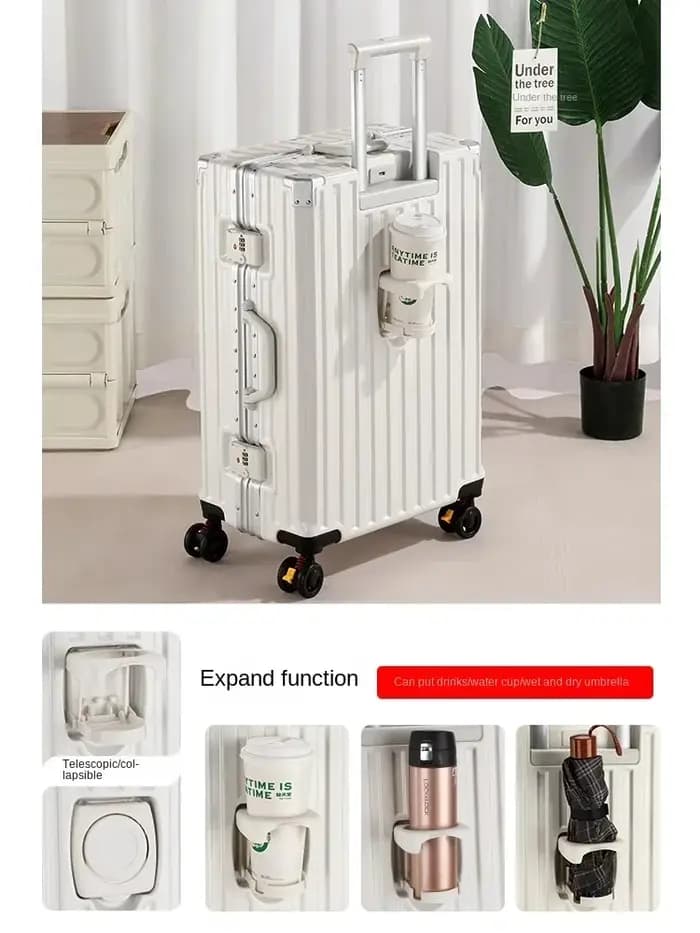 Valise de voyage multifonction avec frein à roue