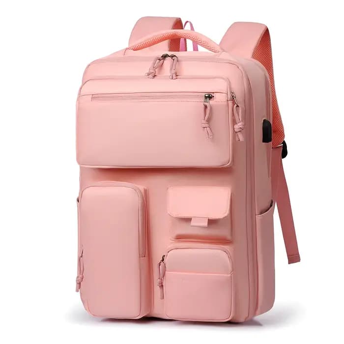 Sac à dos de voyage unisexe multi-poches pour hommes et femmes