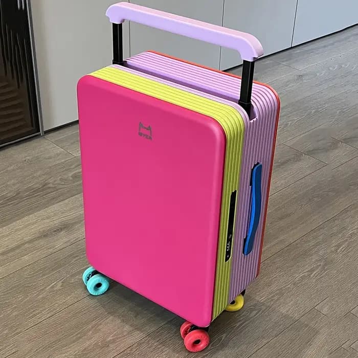 Valise COLENARA 20/24 pouces en ABS + PC de haute qualité, bagage cabine pour femmes, valise à roule