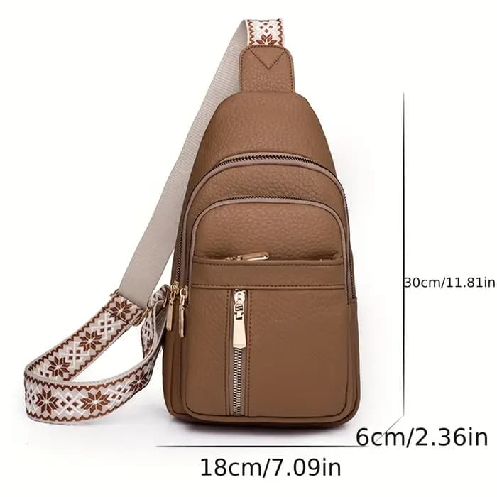 Sac à Bandoulière Rétro Chic en Cuir PU Souple