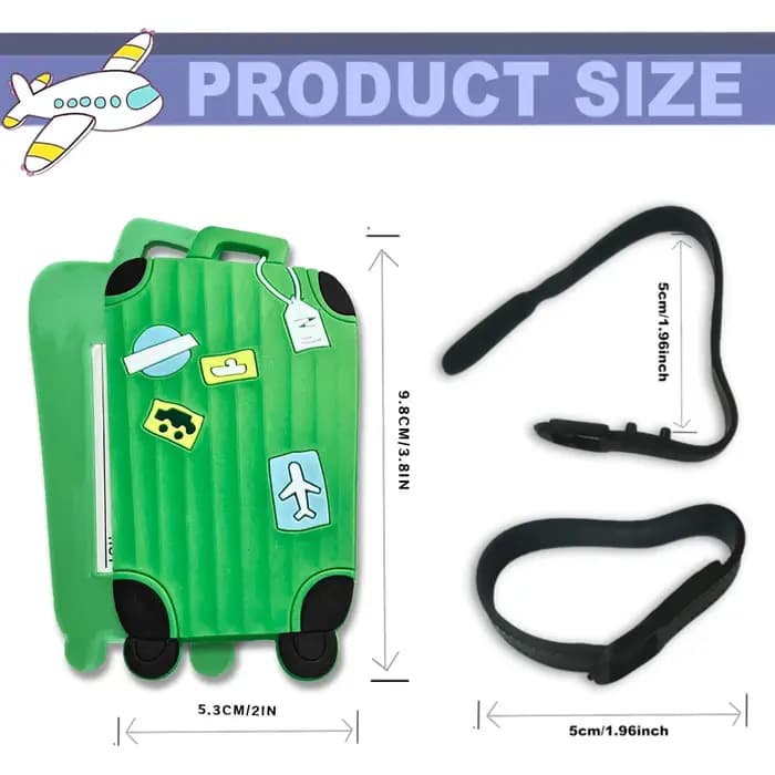 Étiquette de bagage anti-perte multifonctionnelle : durable