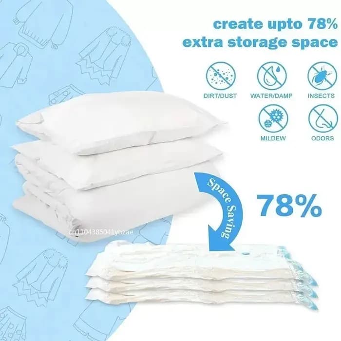 Sac de Compression sous vide épais 1 à 10 pièces
