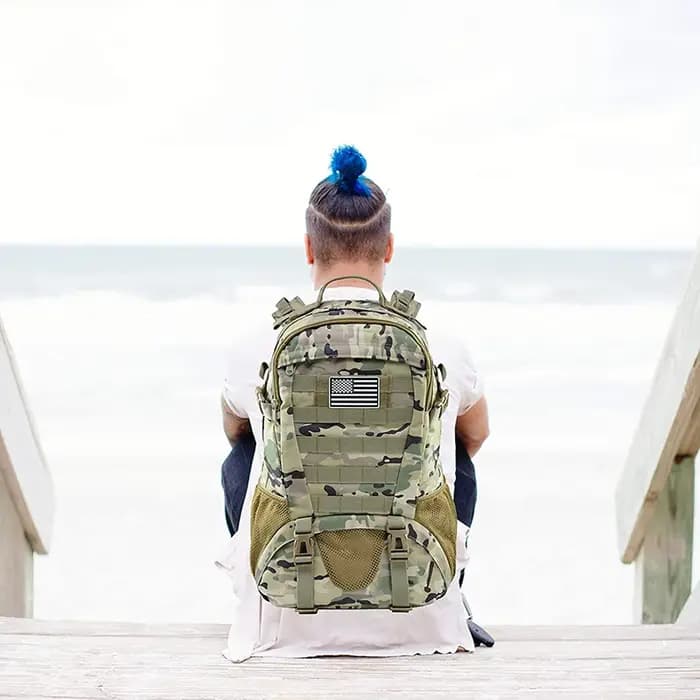 Hommes sacs à dos tactiques en plein air 35L grande capacité homme 3 jours Molle Hking