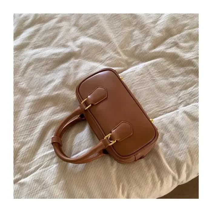 Sac bowling mini tendance Sac à main bandoulière pour femme Design rétro élégant Sensation haut de gamme Sac