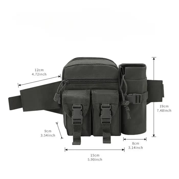 Sac banane militaire tactique en Nylon imperméable pour hommes