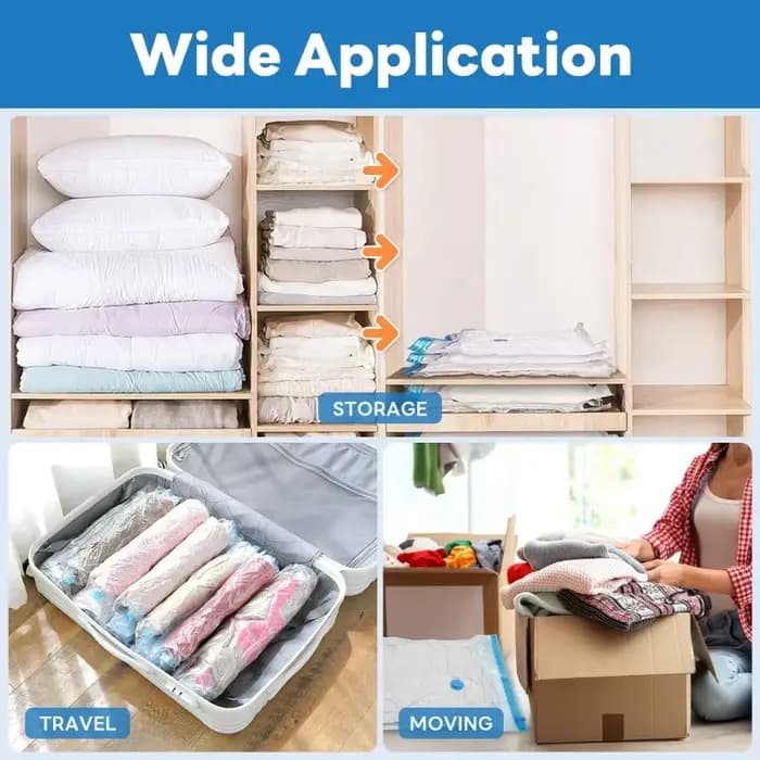 Sac de Compression sous vide épais 1 à 10 pièces