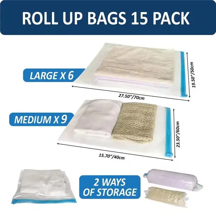 Sacs de Compression essentiels de voyage