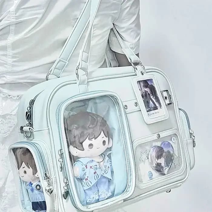 Sac fourre-tout transparent multi-poches
