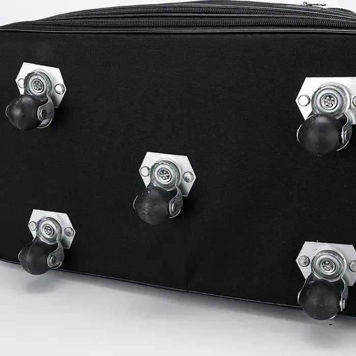 Pack de voyage roues pour femmes hommes extensible pliable chariot bagages polyvalent valise noire