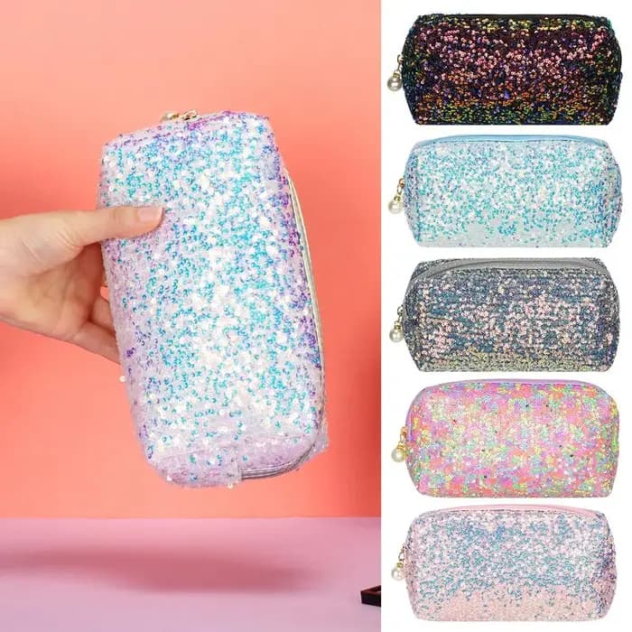 Sacs à main en poudre à fermeture éclair pour maquillage paresseux