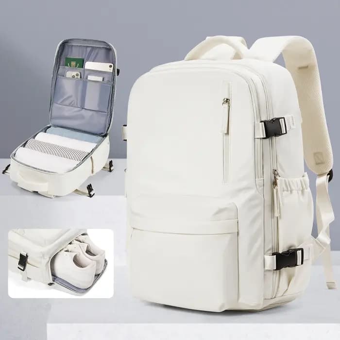 Sac à dos approuvé par avion pour femmes, sac à dos de voyage de grande capacité, bagage à main mult