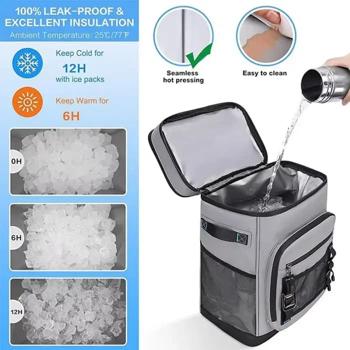 Sac à dos isotherme imperméable de 30 L pour hommes et femmes