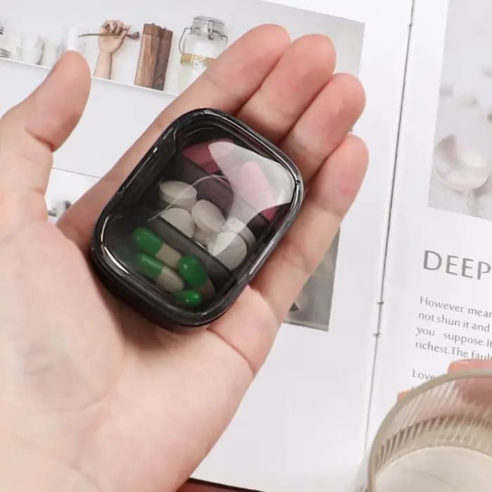 Mini boîtes à pilules médicinales portables de voyage