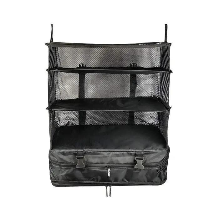 Organisateur de voyage suspendu pliable à 3 couches – Sac de rangement multifonctionnel pour vêtemen